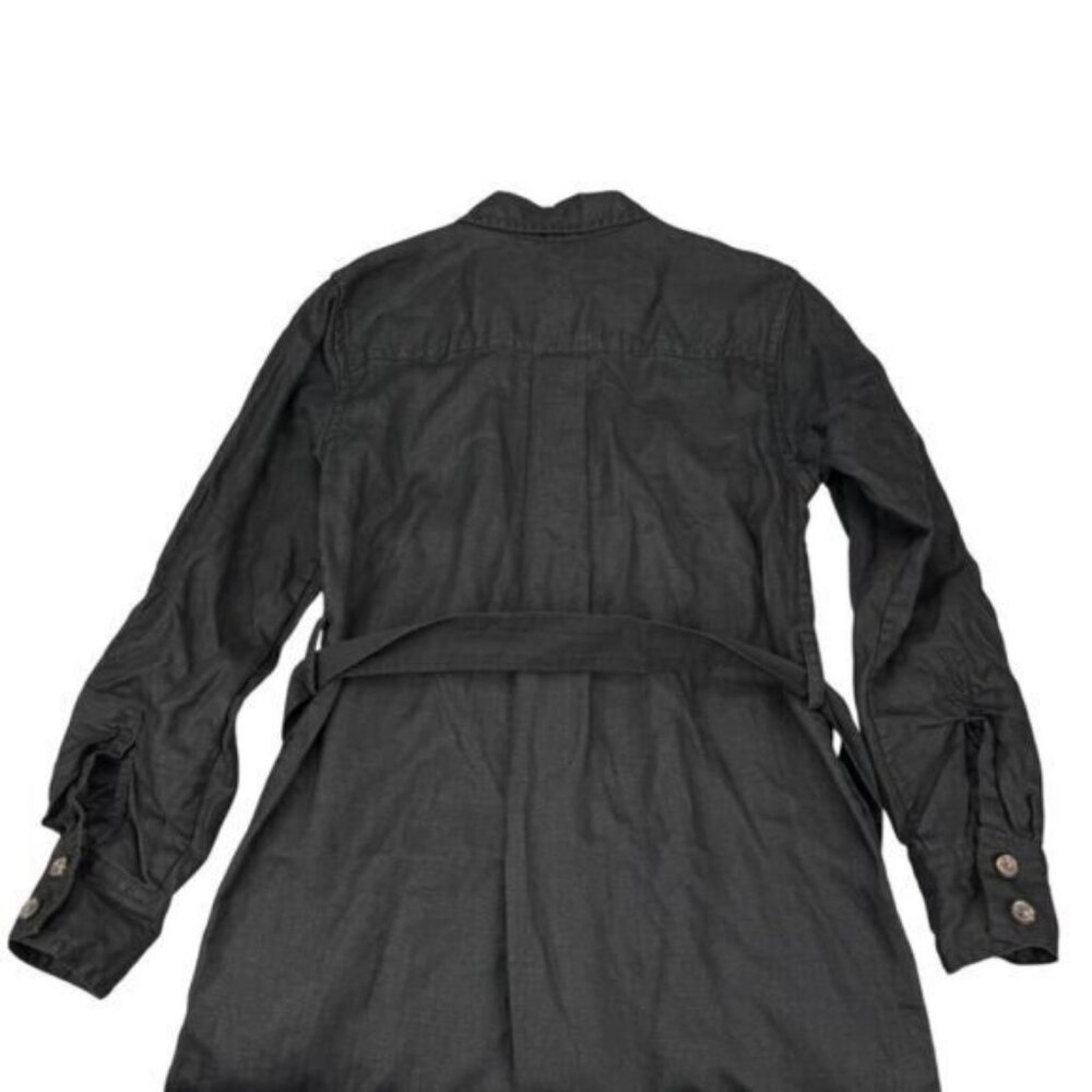 Banana Republic Linen Heritage Black Shirt Dress Womens Size Small - Picture 6 of 6